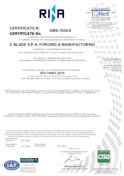 ISO14001 Certificate